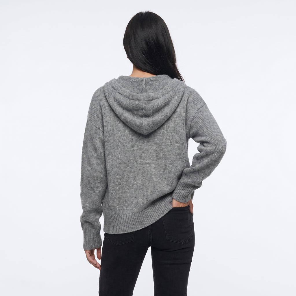 DIMANCHETTE | CARDIGAN CON CAPUCHA