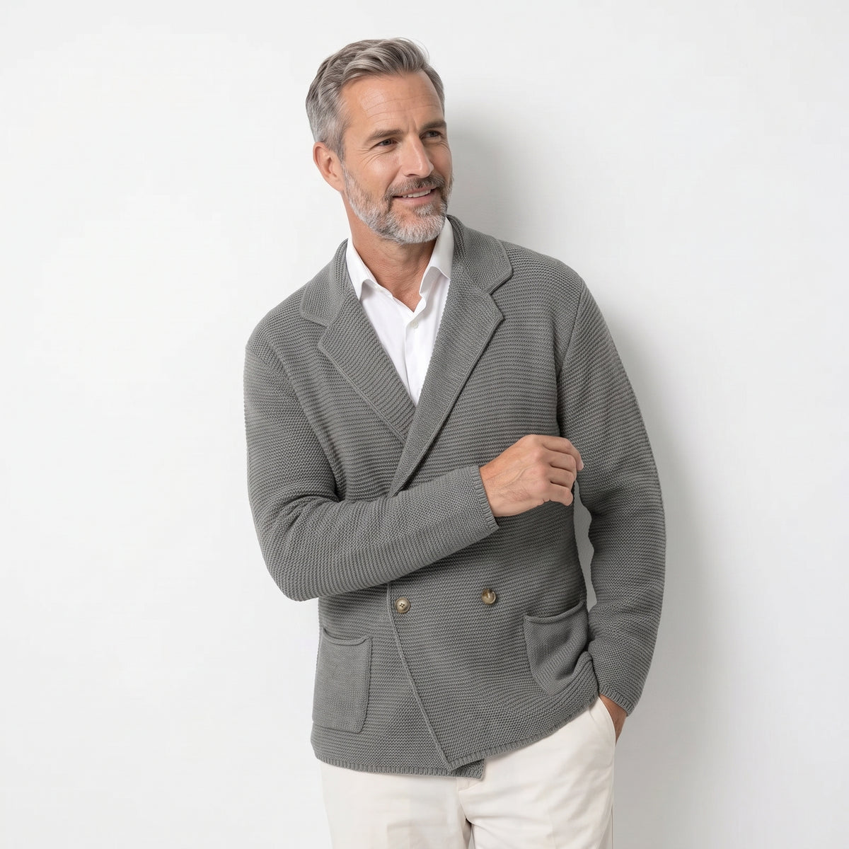 TEXTORIN | BLAZER DE PUNTO TEXTURIZADO