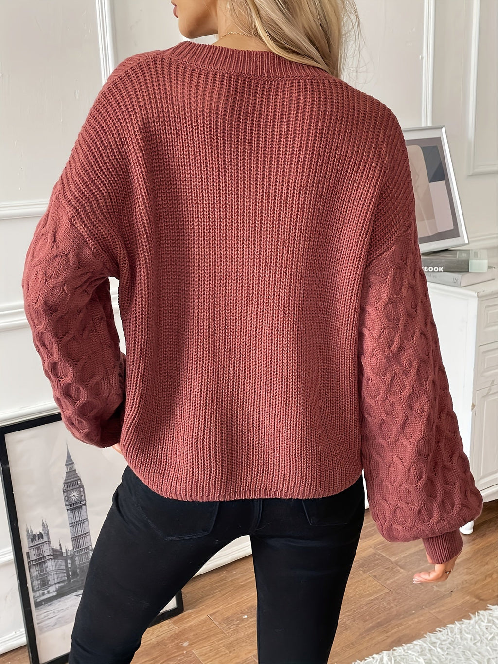 LOSANGELLE | PULLOVER DE PUNTO CON ROMBOS