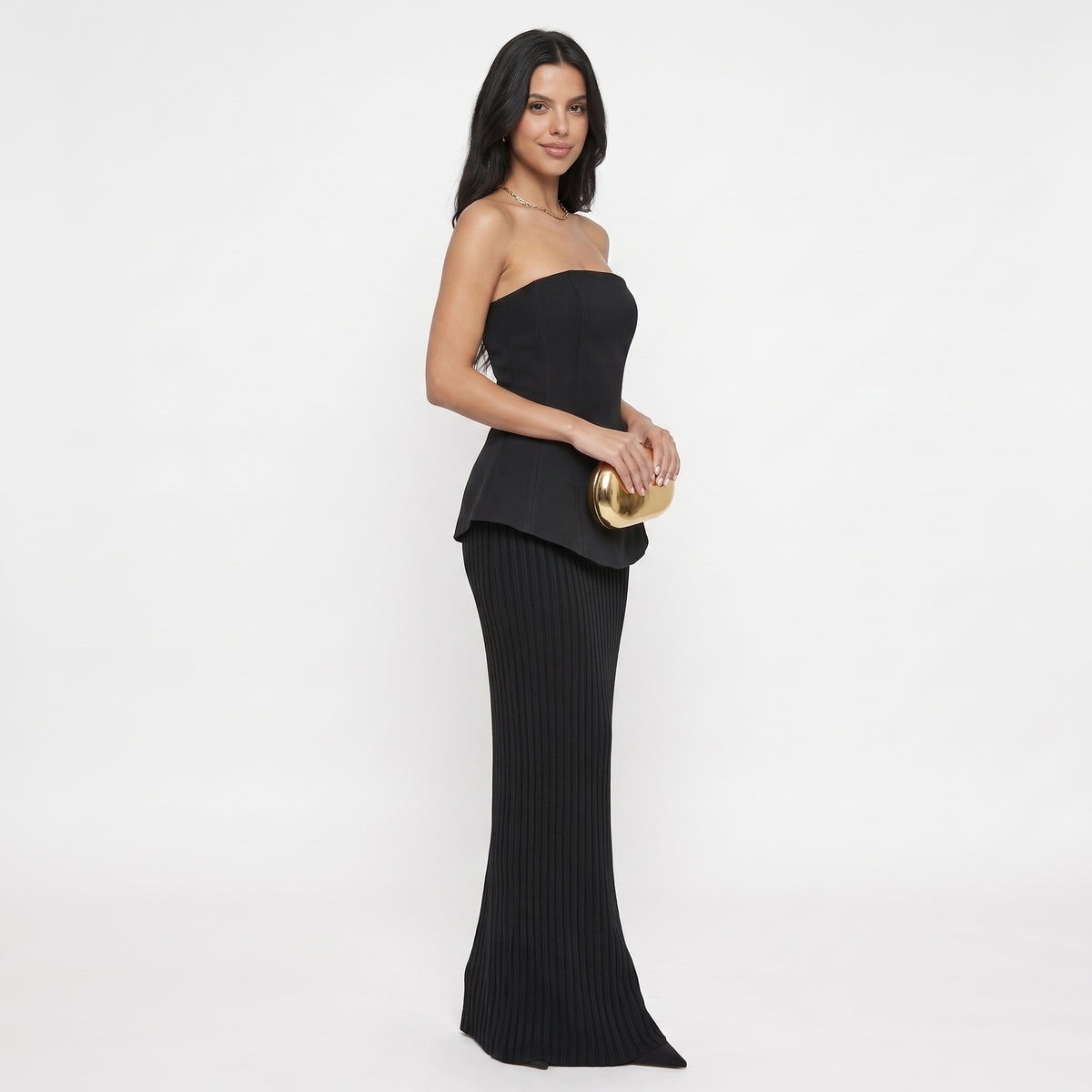 ANOUCHKA | CONJUNTO DE DOS PIEZAS PLISADO SIN TIRANTES