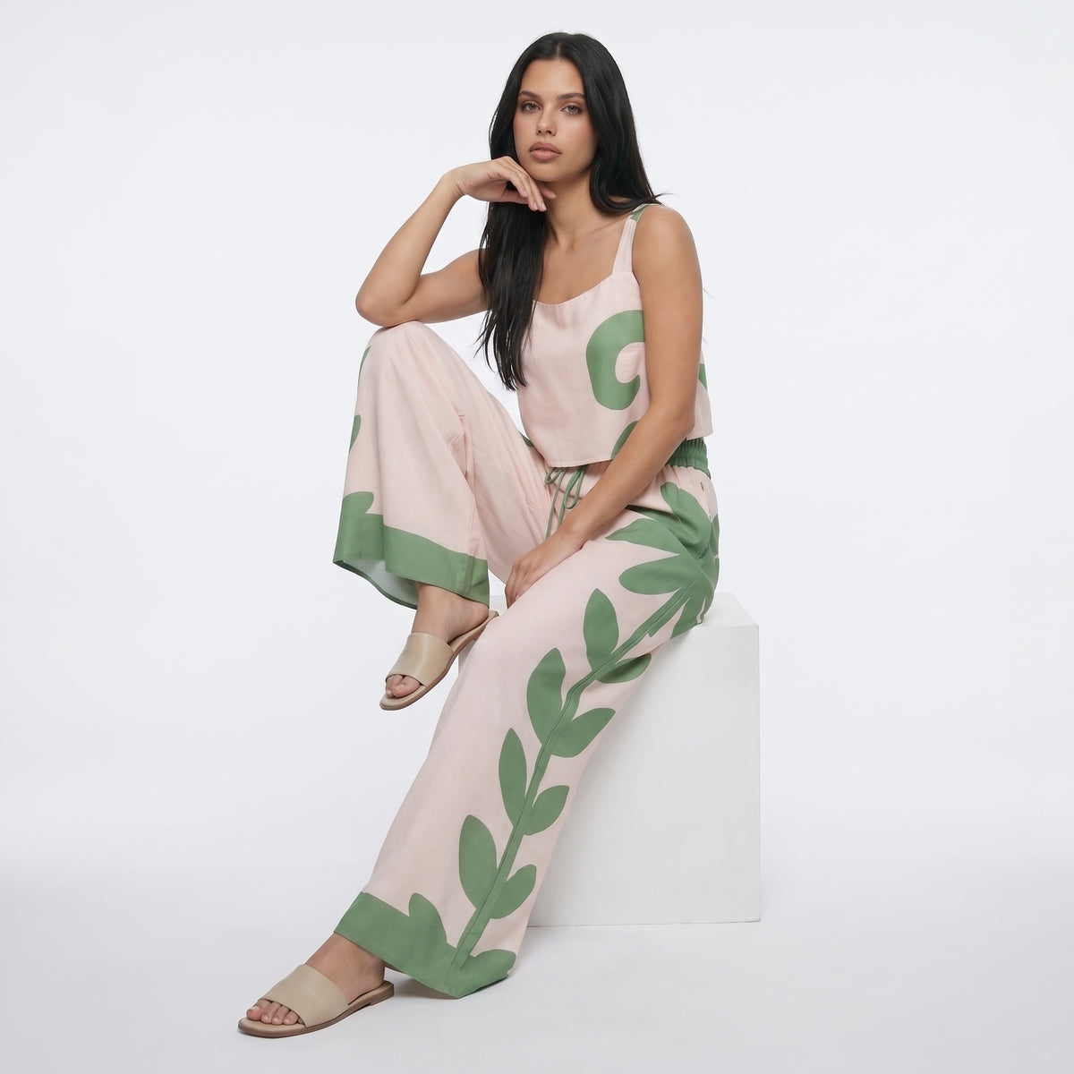 MARGAUX | CONJUNTO SIN MANGAS FLORAL