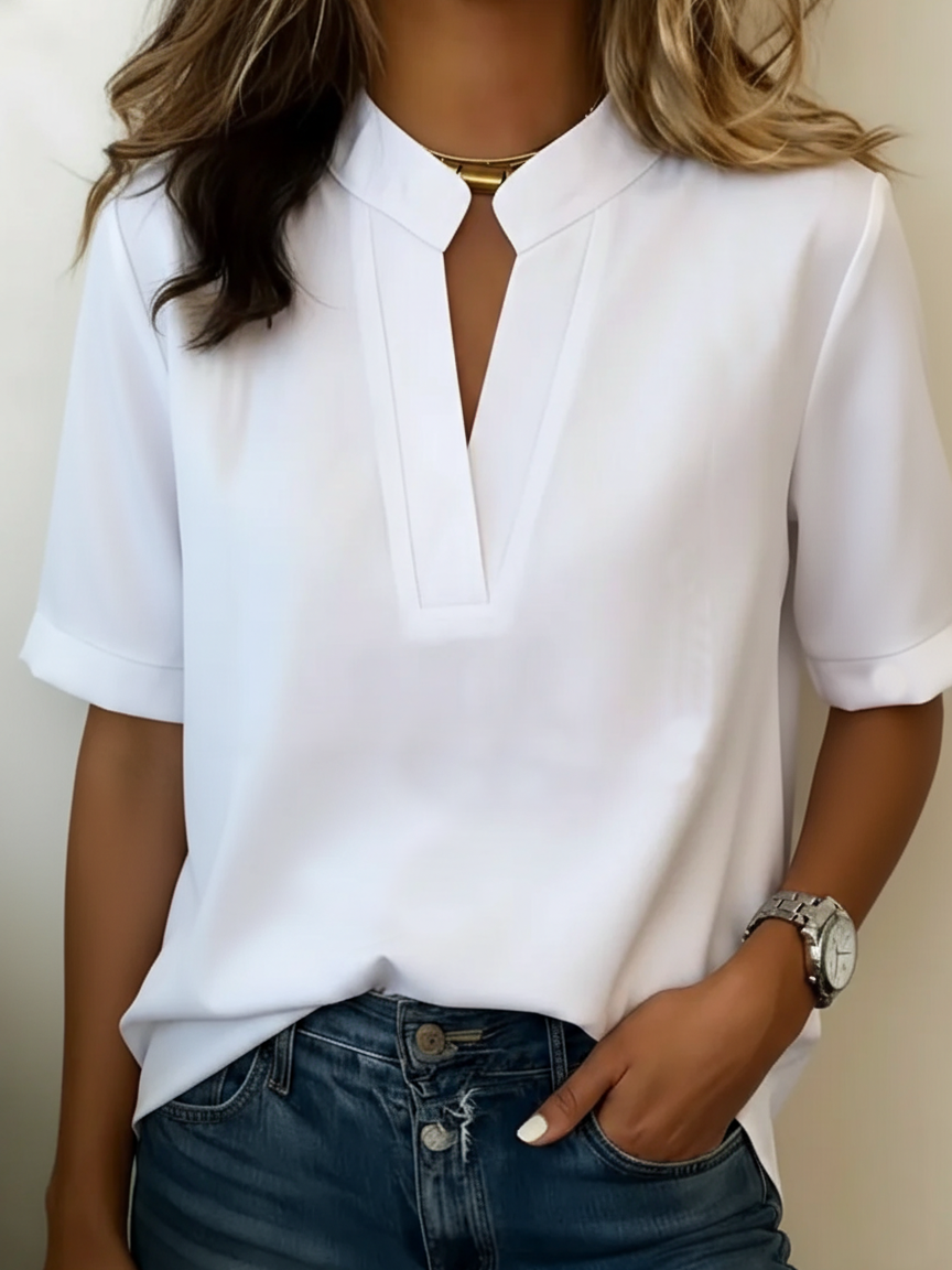 DELACROIX | Blouse Chic à Col en V Margaux