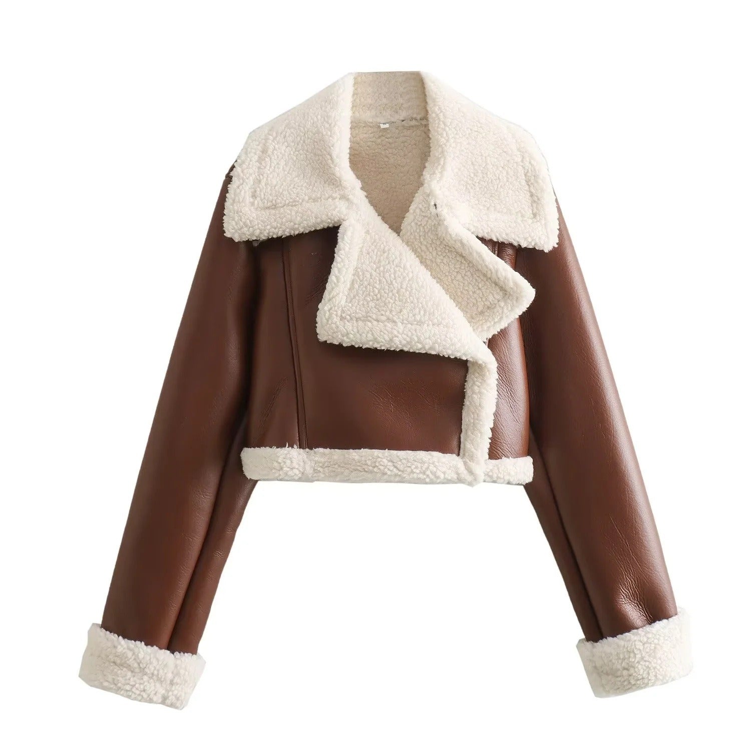 Chaqueta teddy de peluche chic