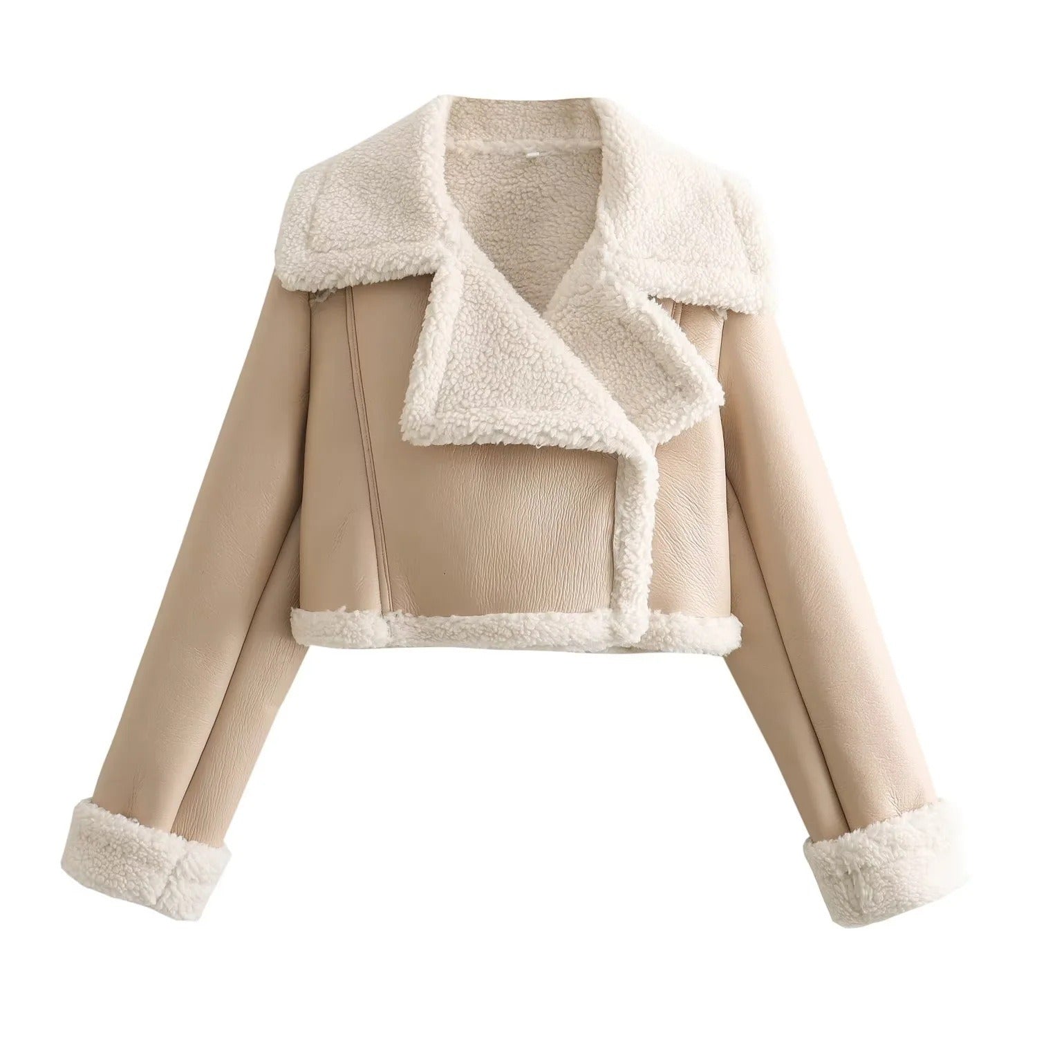 Chaqueta teddy de peluche chic