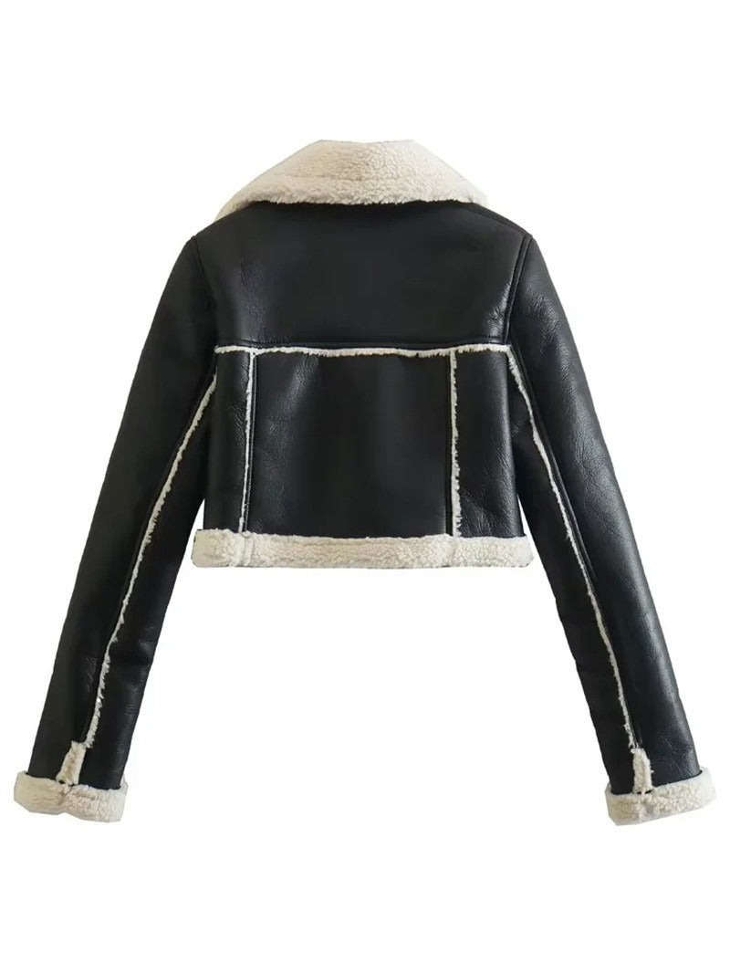 Chaqueta teddy de peluche chic