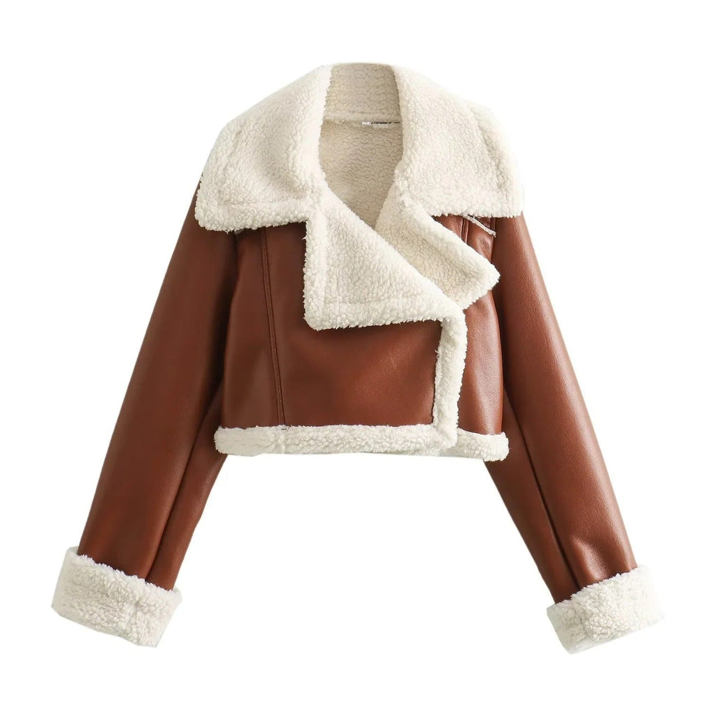 Chaqueta teddy de peluche chic