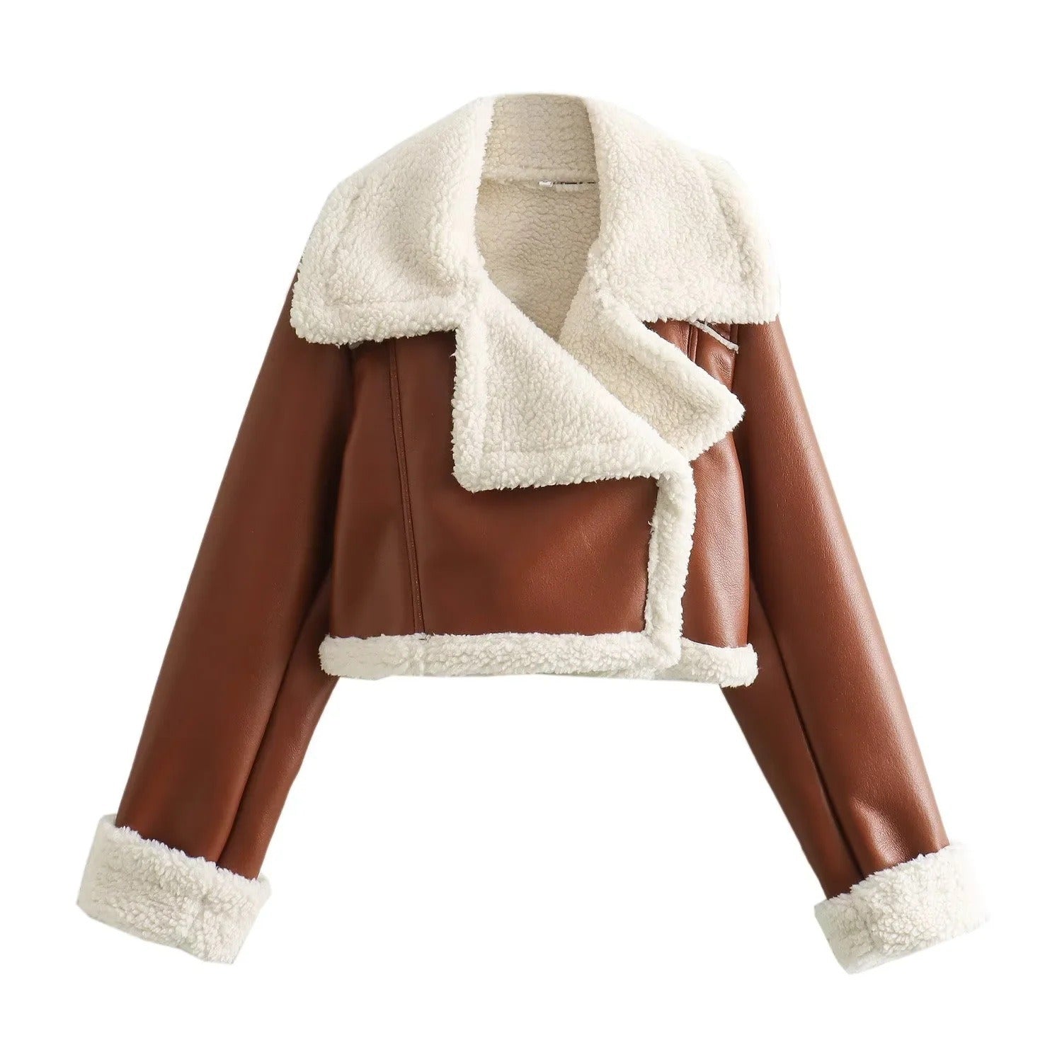 Chaqueta teddy de peluche chic