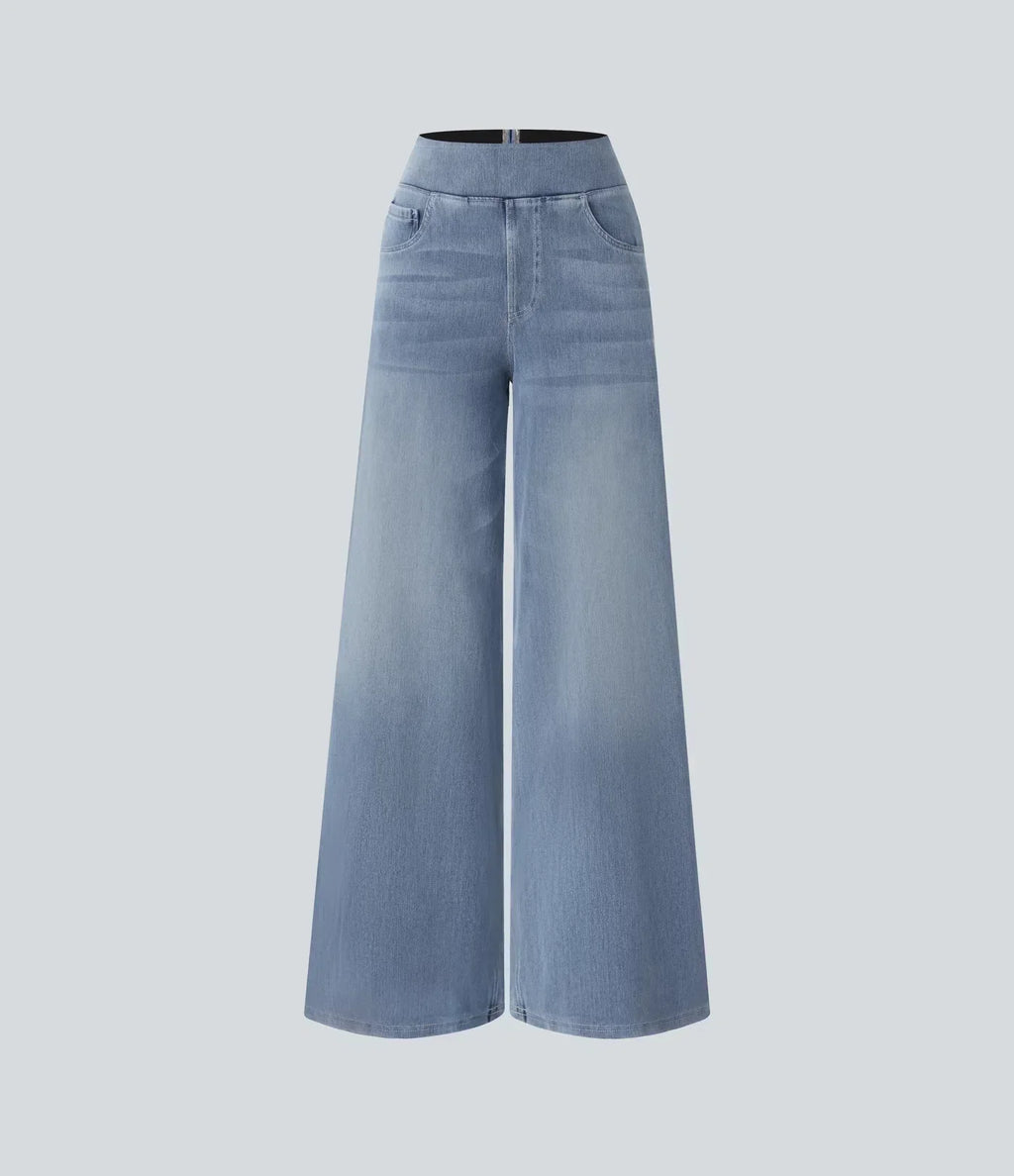 Pantalones cómodos, de cintura alta y elásticos