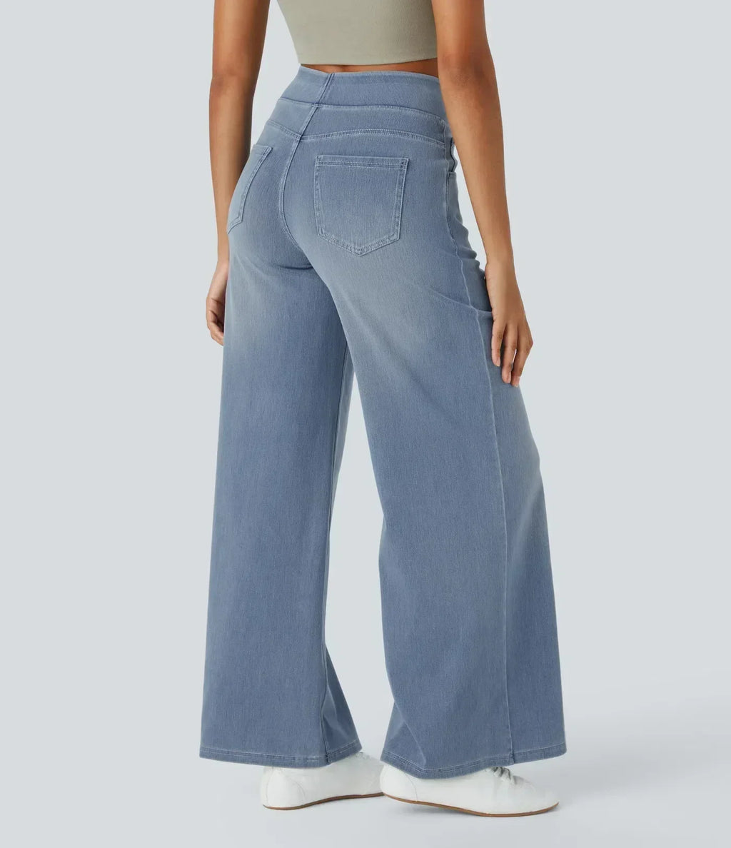 Pantalones cómodos, de cintura alta y elásticos