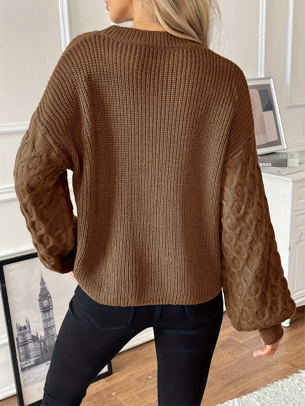 LOSANGELLE | PULLOVER DE PUNTO CON ROMBOS