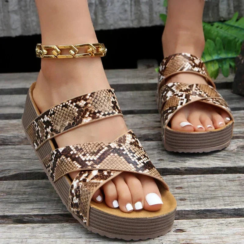 Nicole | Sandalias Ortopédicas de Cuero Premium