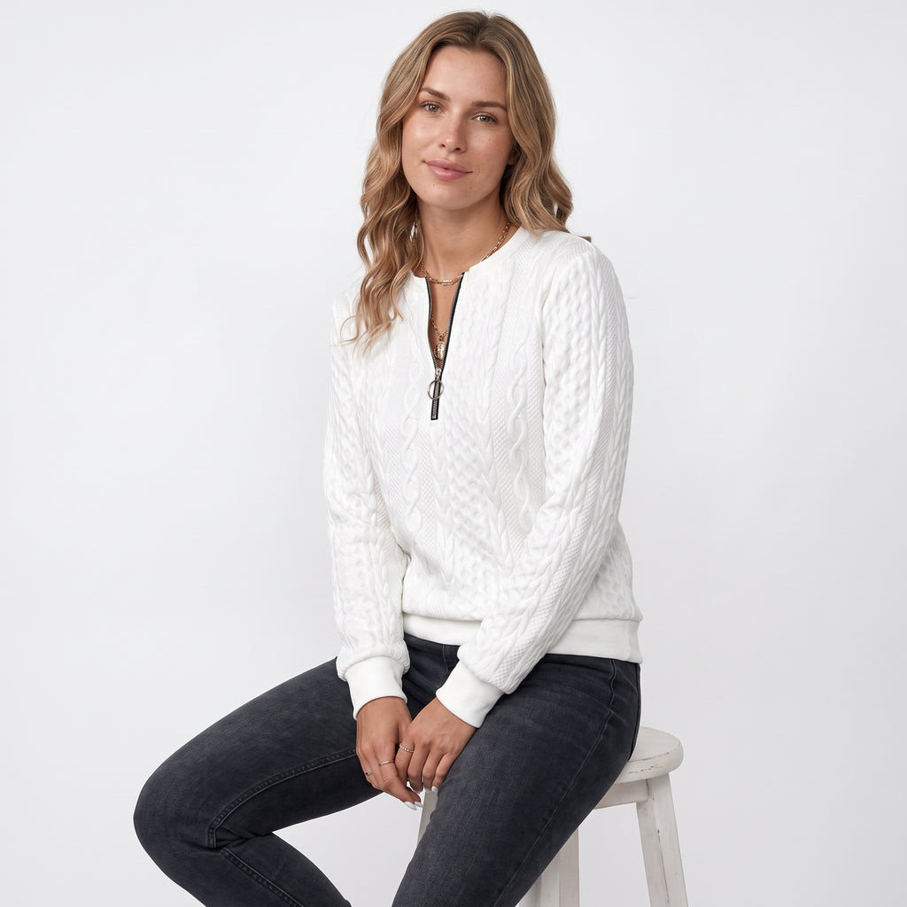 CORENTINE | JERSEY DE PUNTO CON CREMALLERA SUAVE