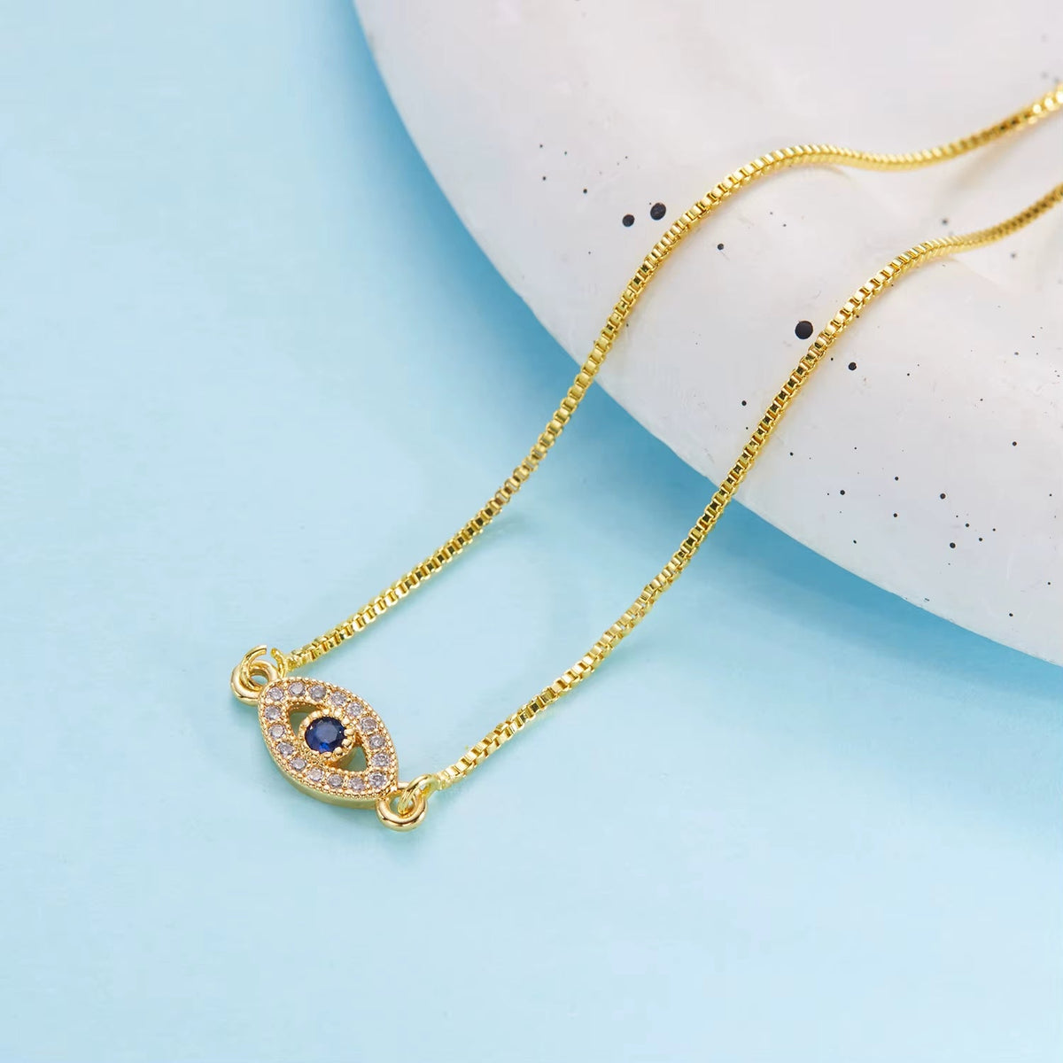 ETHEREENNE | PULSERA DE ZIRCON OJO ETEREO