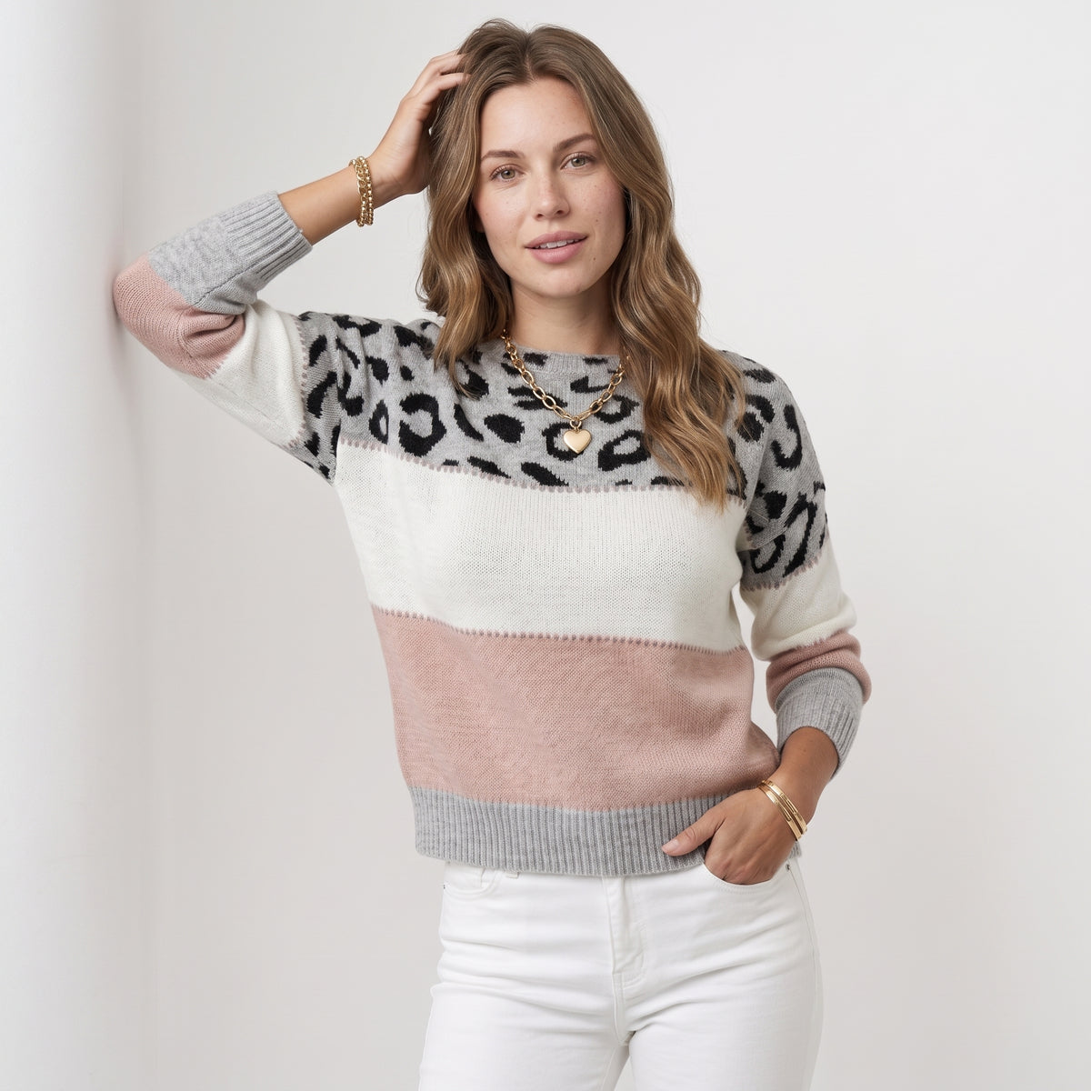 SIBYLLE | SUÉTER ELEGANTE DE LEOPARDO