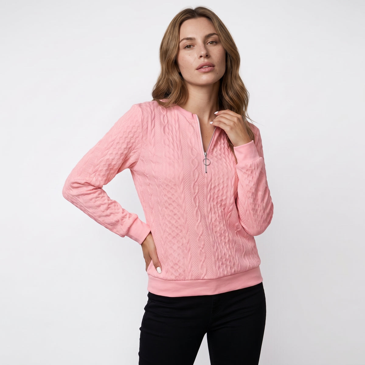 CORENTINE | JERSEY DE PUNTO CON CREMALLERA SUAVE