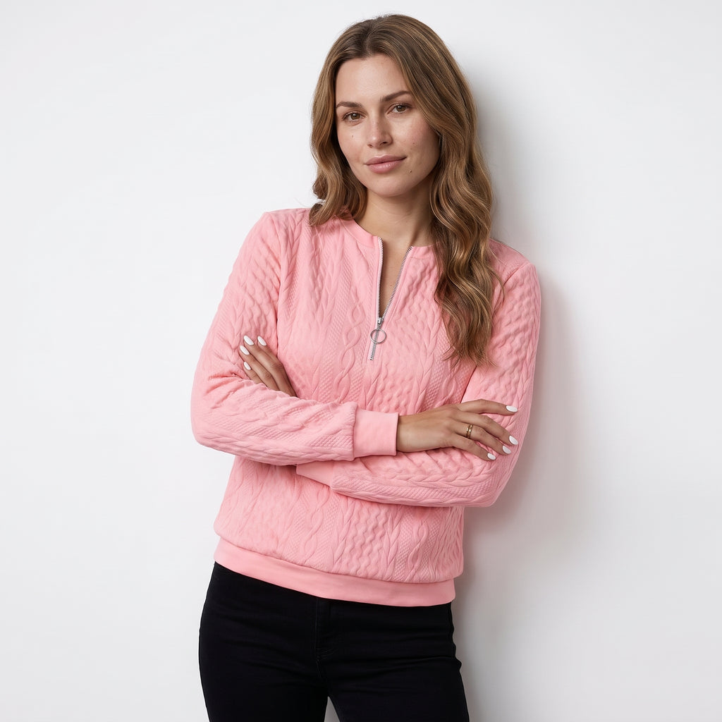CORENTINE | JERSEY DE PUNTO CON CREMALLERA SUAVE