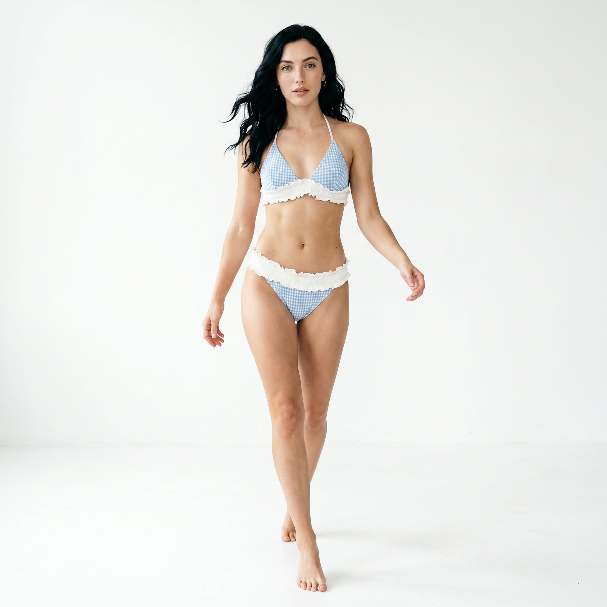 Set Bikini Azul Bicolor Adorable