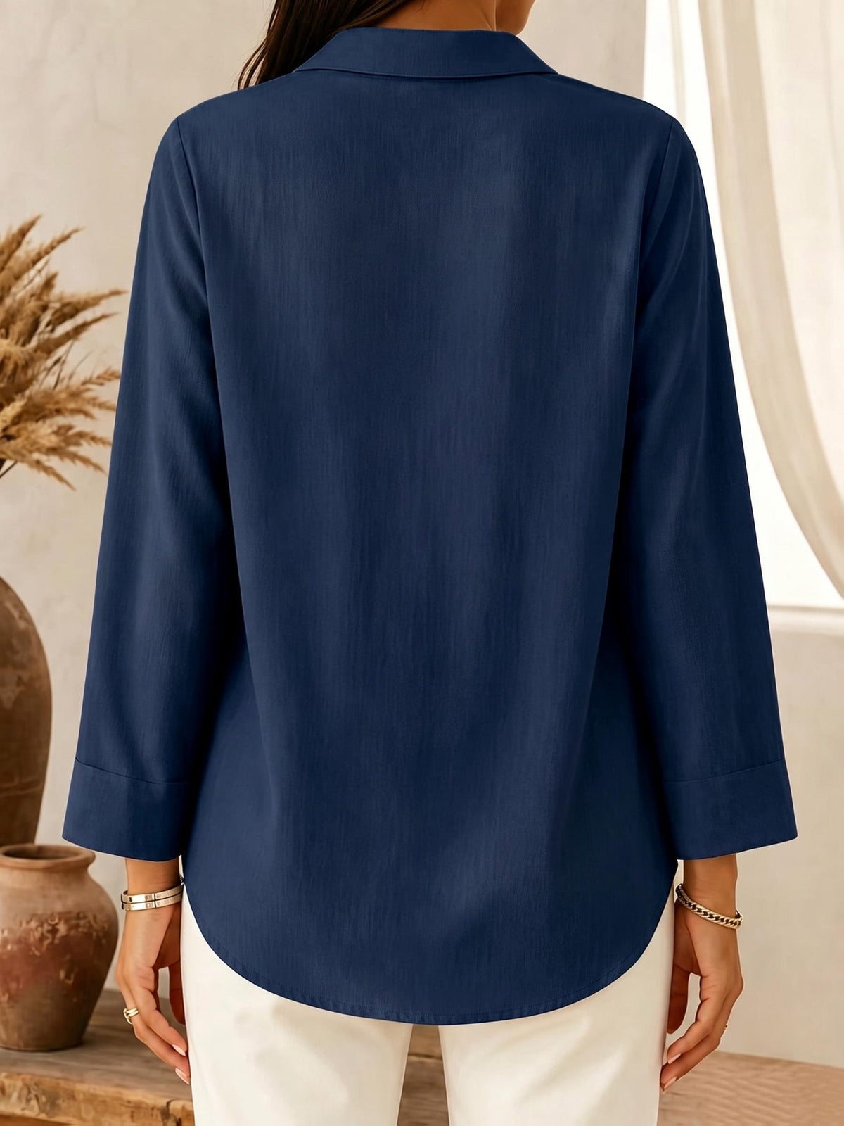 CHALINE | BLUSA CON CUELLO CHAL