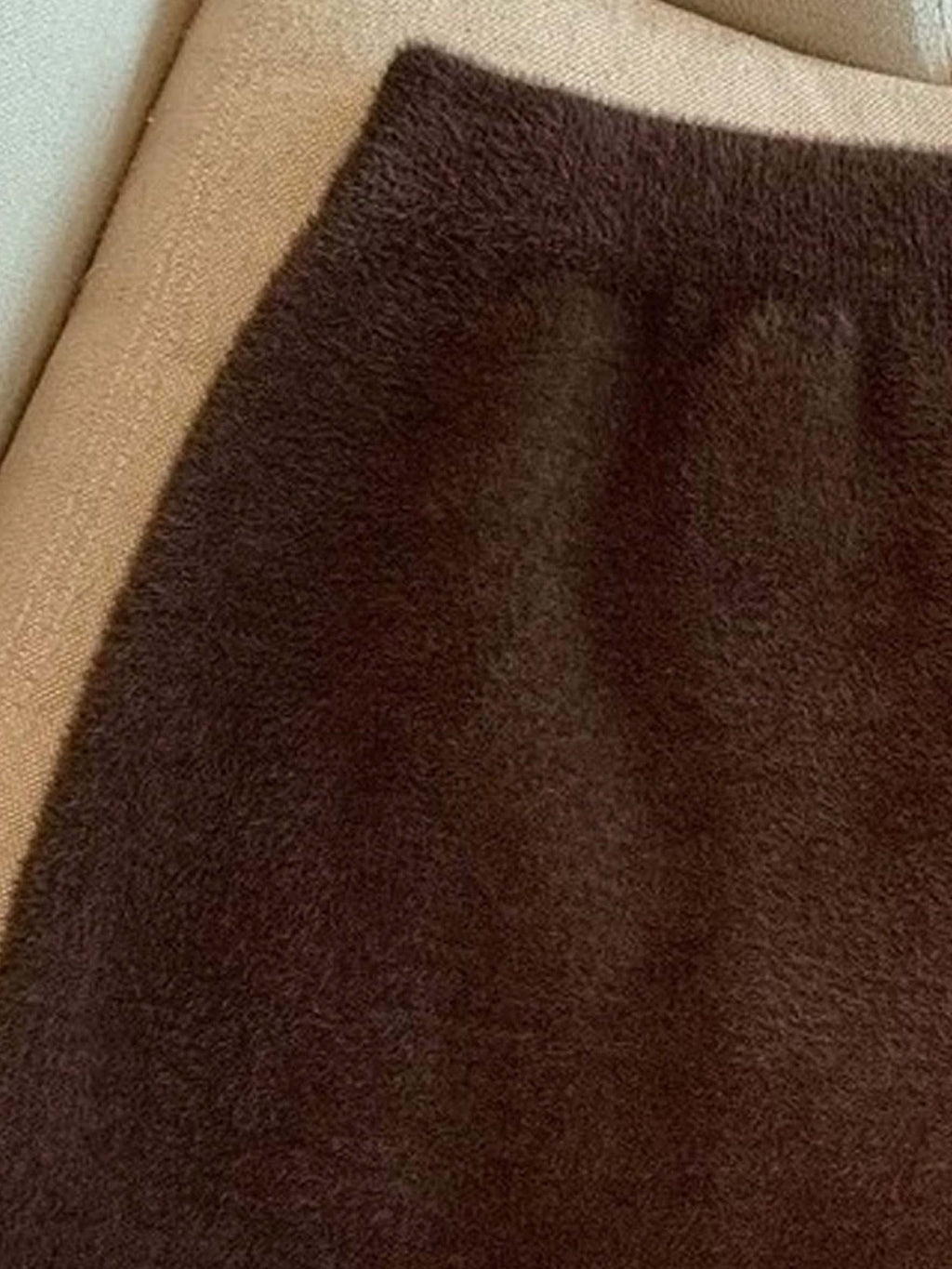 VELOURINE | MINI FALDA CEPILLADA