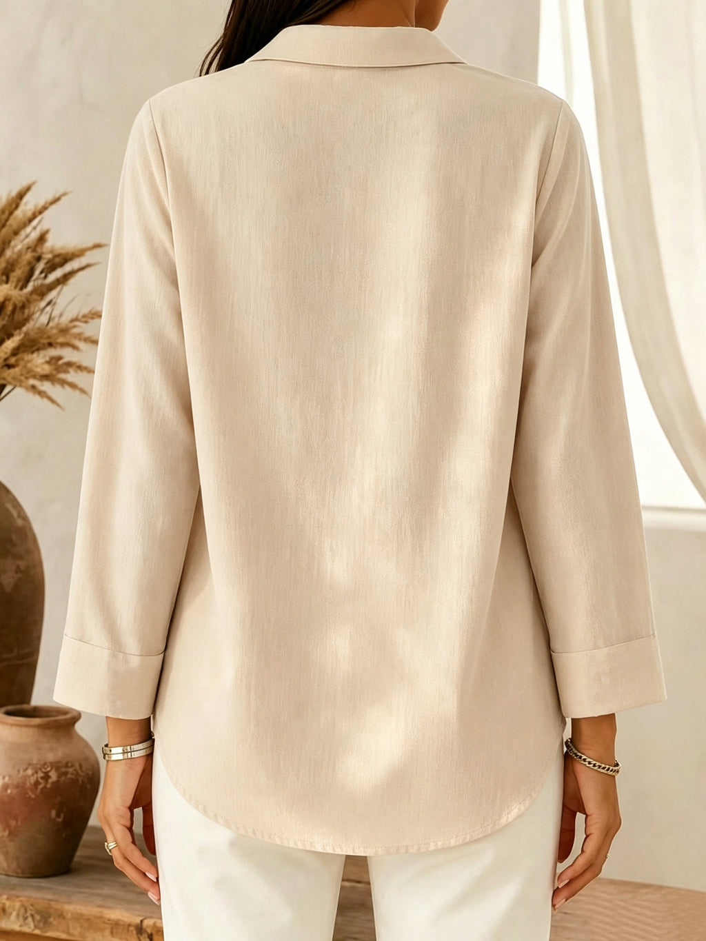 CHALINE | BLUSA CON CUELLO CHAL