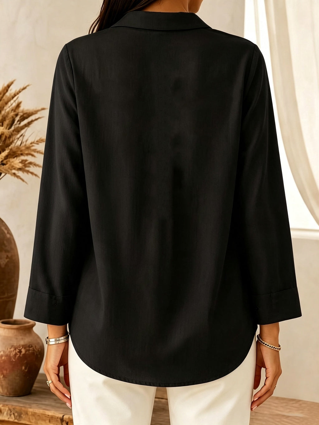 CHALINE | BLUSA CON CUELLO CHAL
