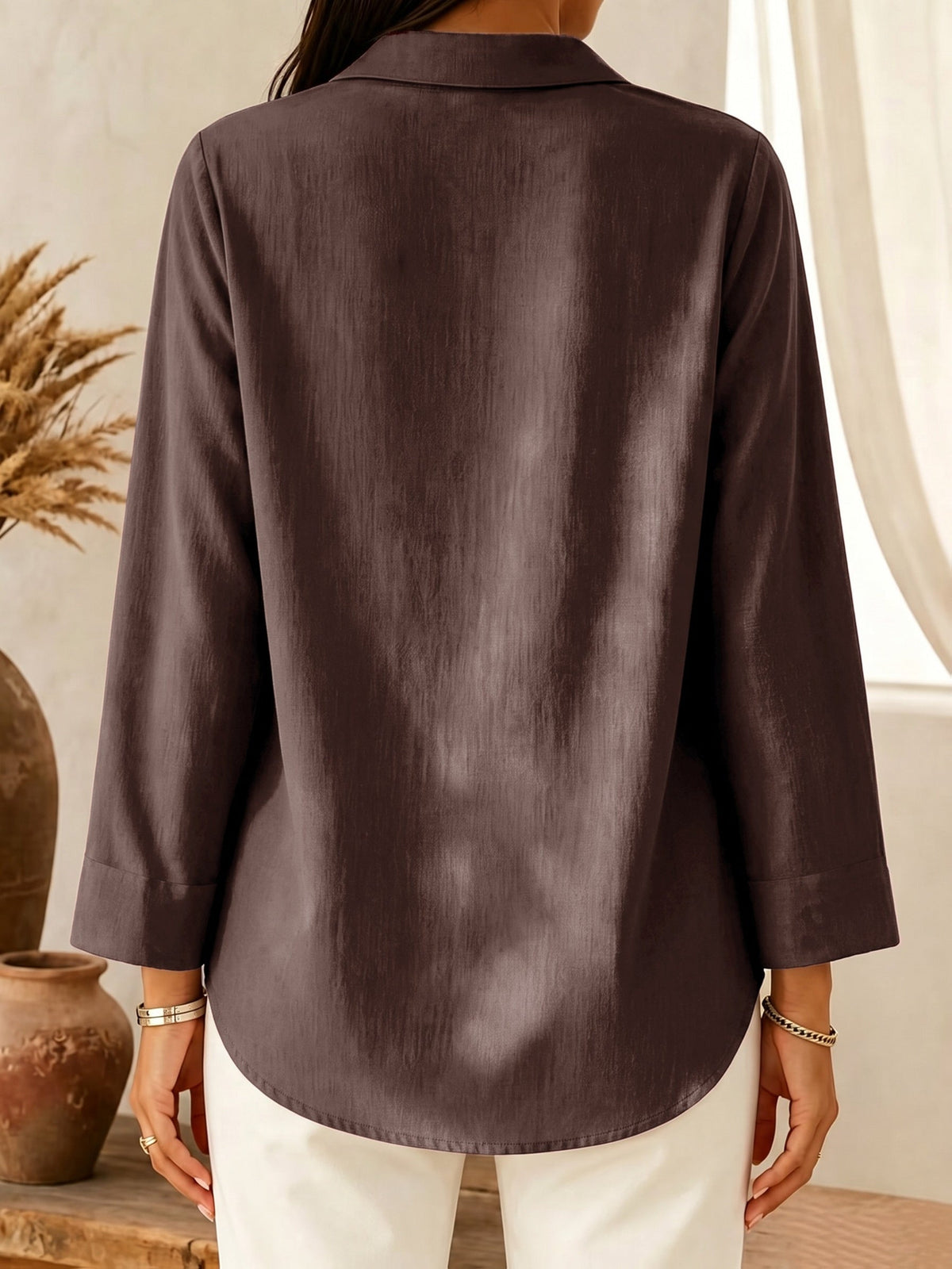 CHALINE | BLUSA CON CUELLO CHAL