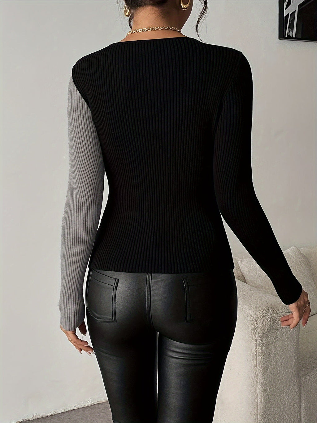CROISETINE | TOP CRUZADO CON CONTRASTE