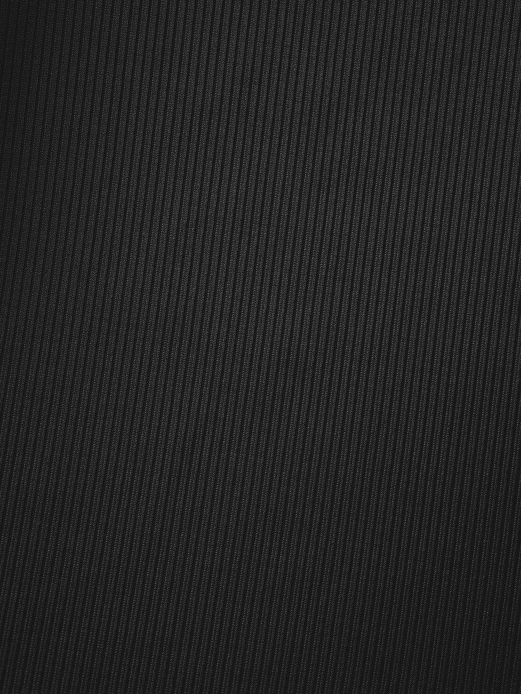 Set Tankini Negro Acanalado de Dos Piezas Falso