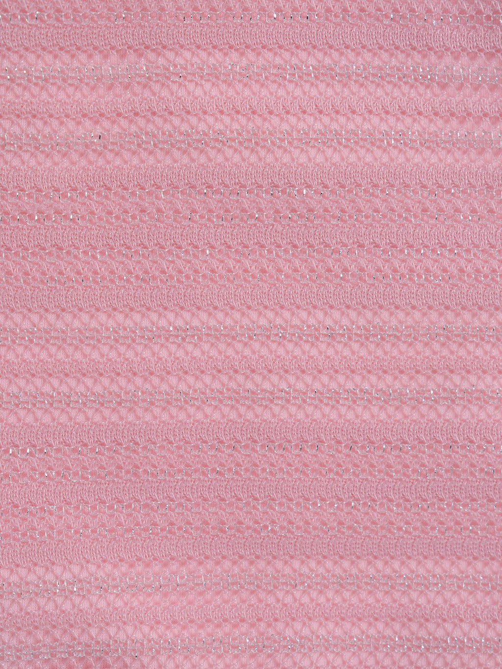 Set Bikini con Falda en Rosa Palo con Hilo Plateado