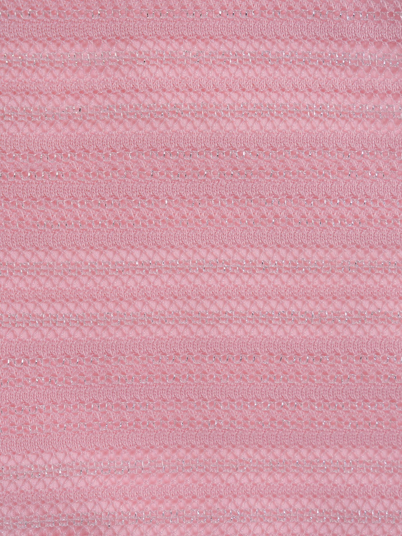 Set Bikini con Falda en Rosa Palo con Hilo Plateado