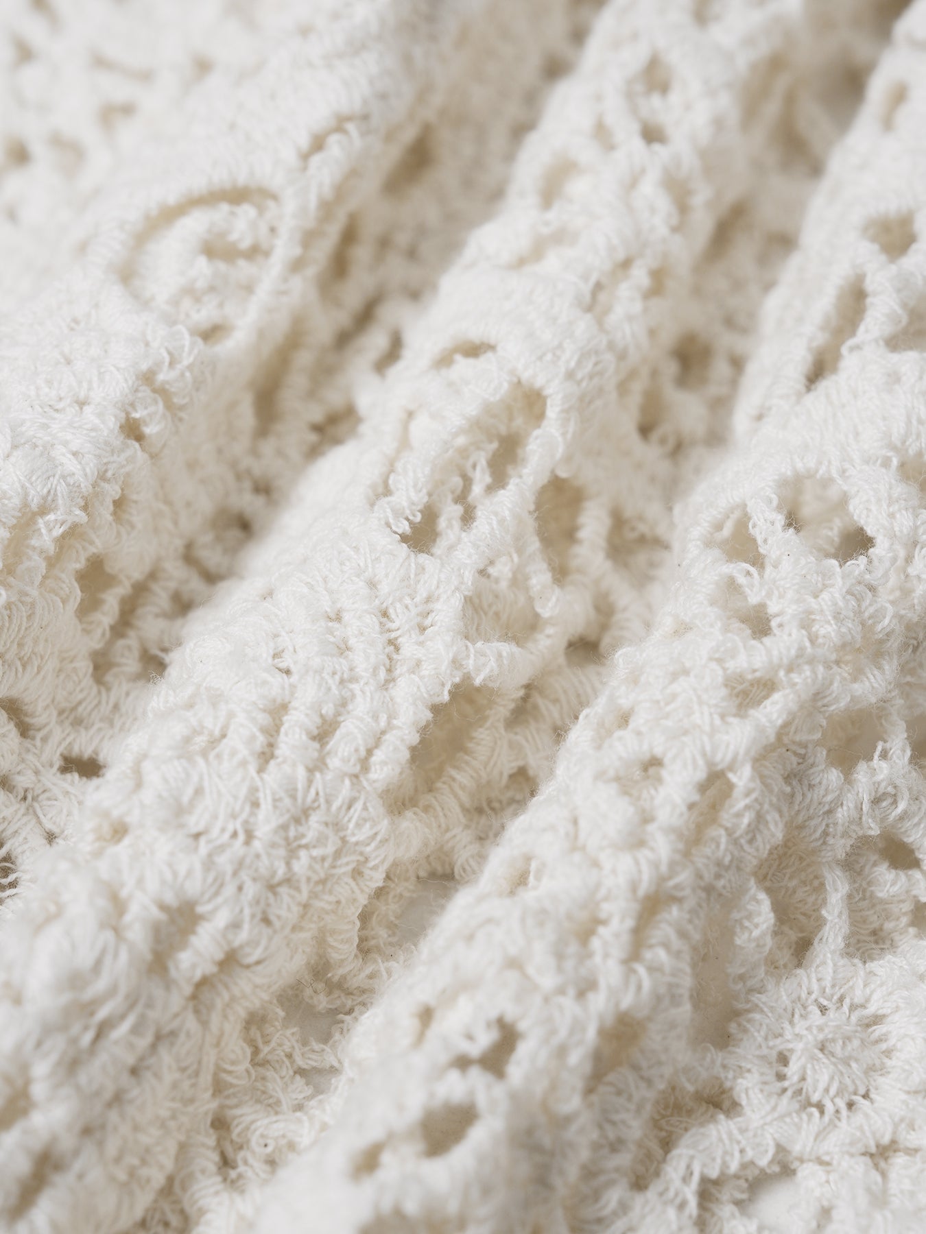 Shorts de Crochet Calado Texturizado en Durazno