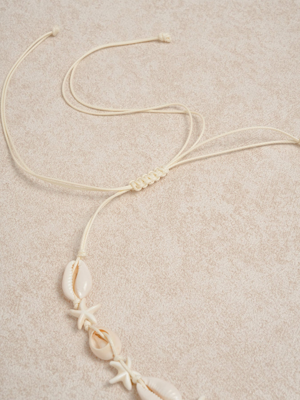 Collar de Conchas Marinas Blancas para Vacaciones en la Playa
